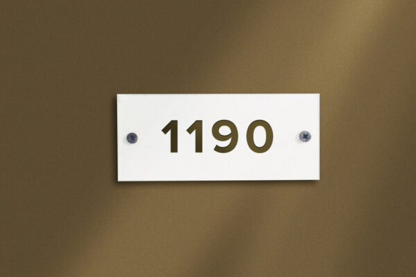 Nummerskylt fastighet dörr skyltdax