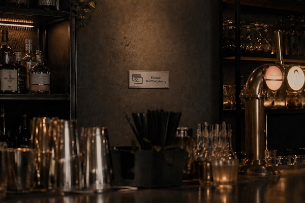 Betalskylt endast kortbetalning