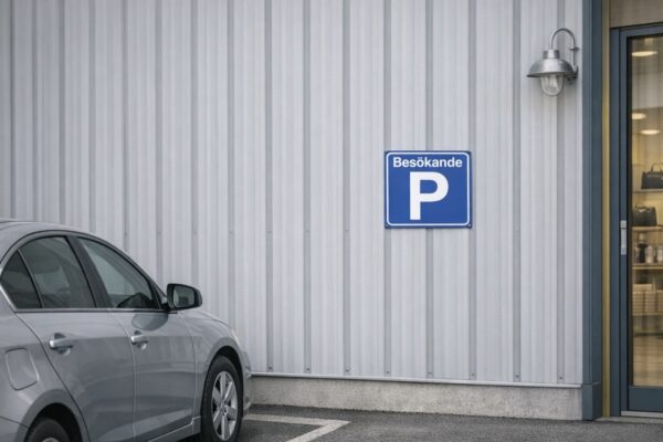 Parkeringsskylt besökande gästparkering skyltdax 