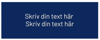 Burskylt djur blå plast 80x30 mm